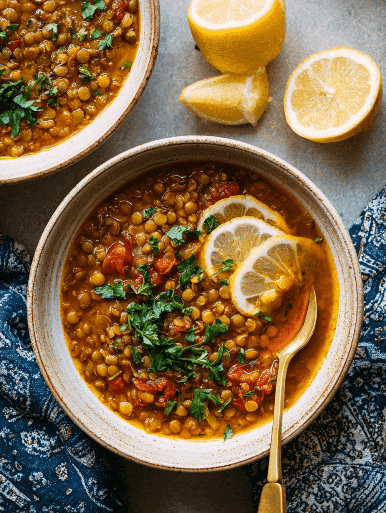 Freezer-friendly gut-healthy soup recipes with Moroccan and California flavors