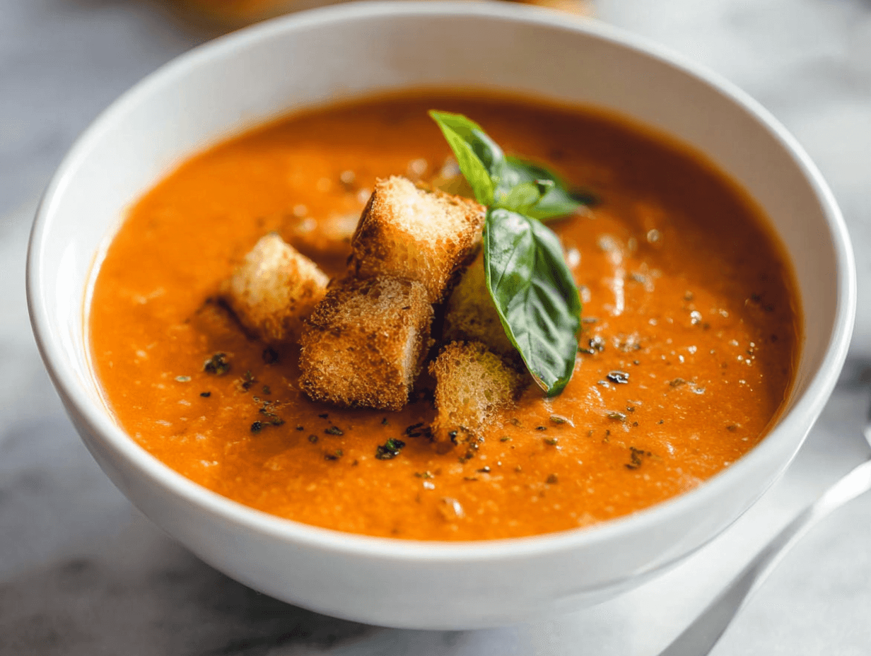 How to Make Creamy Tomato Basil Soup