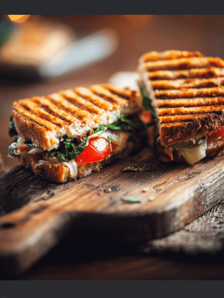 grilled vegetable panini to serve with chicken noodle soup