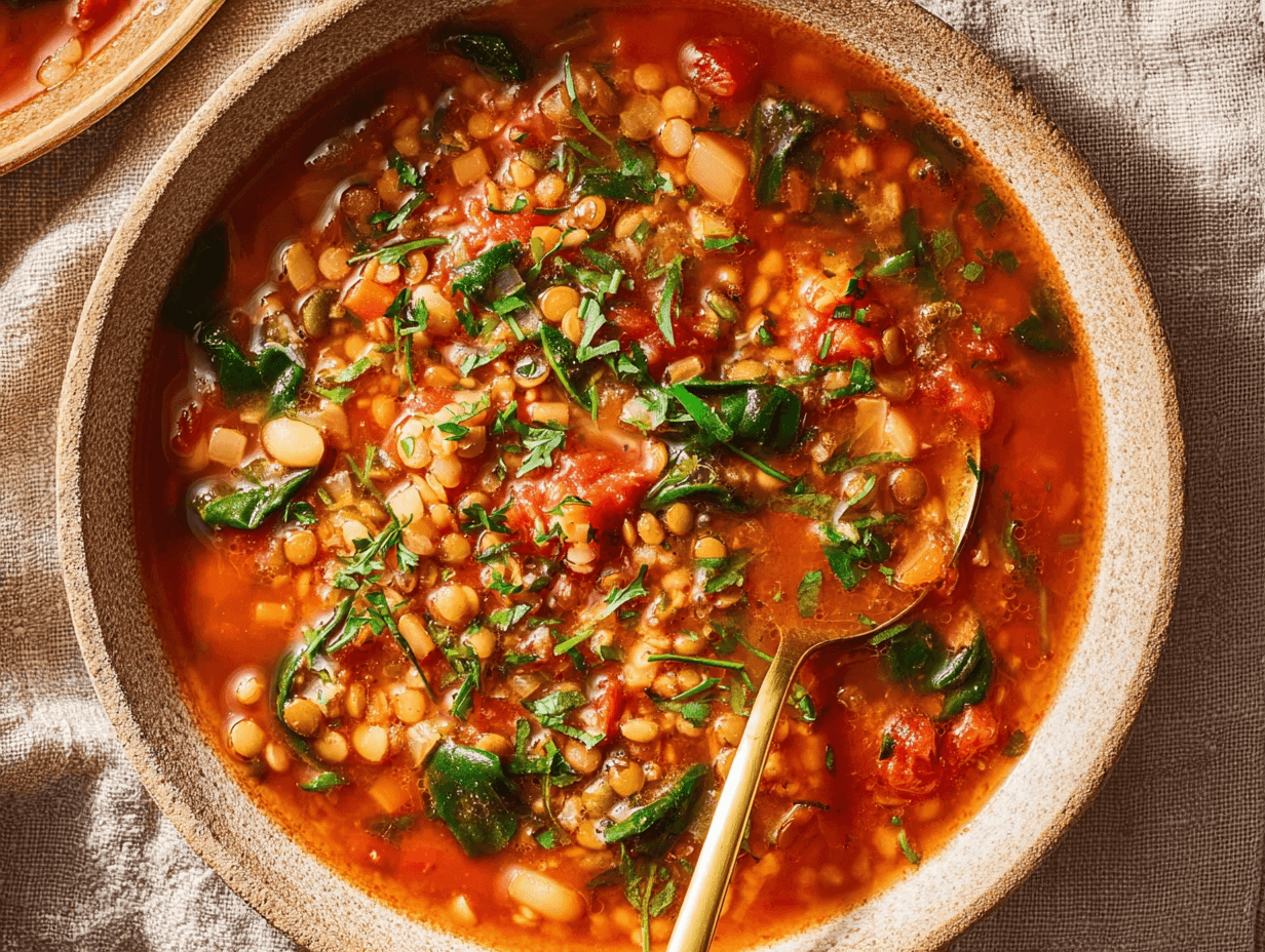 serving high protein soup