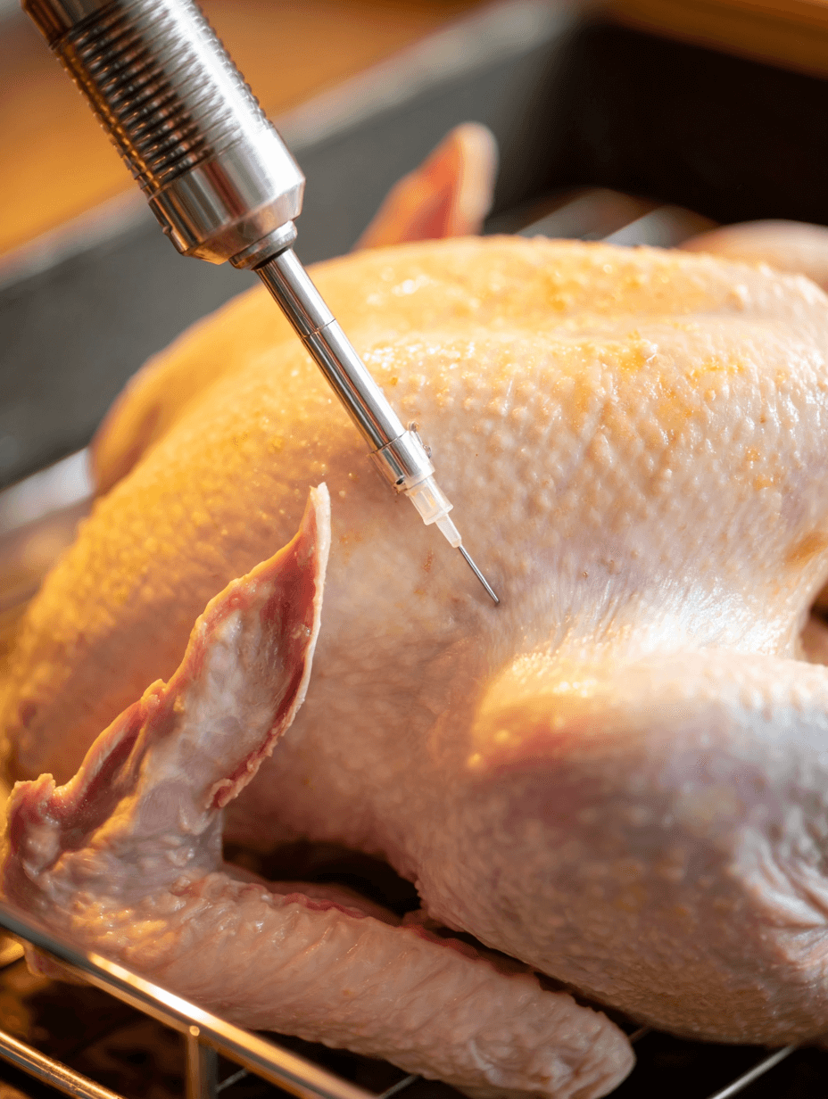 inject turkey from multiple angles