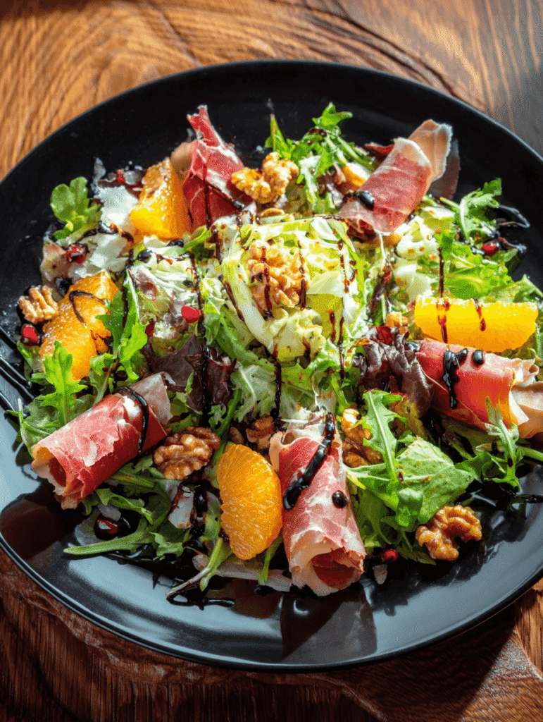Italian chopped salad to serve with chicken noodle soup