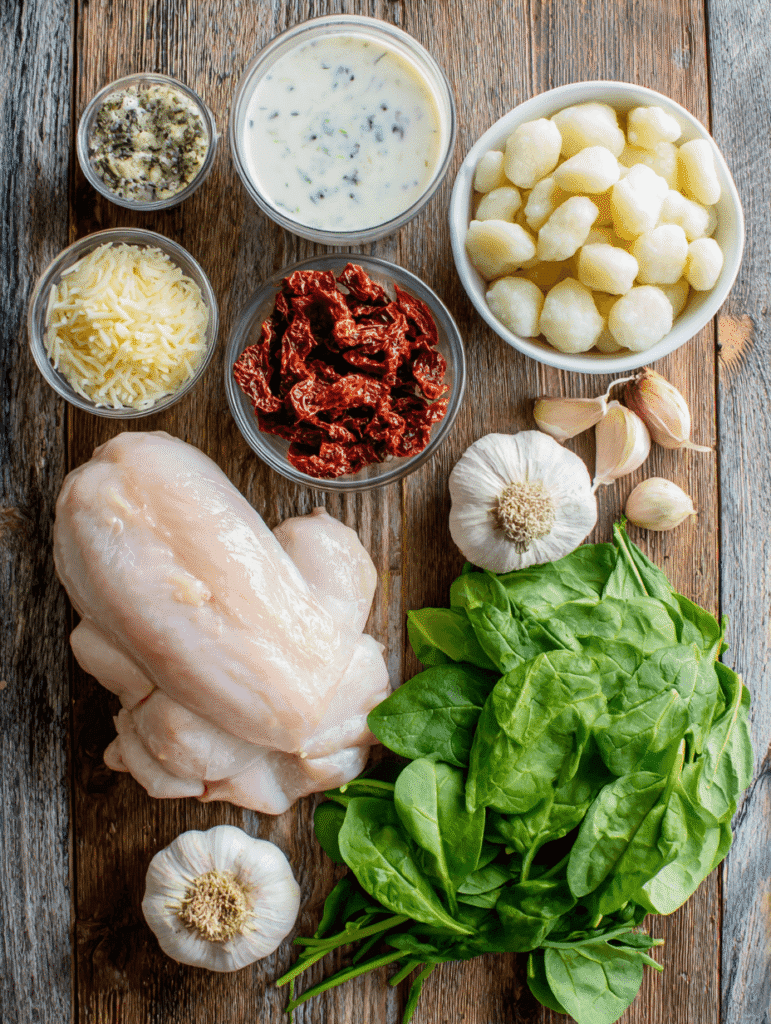 Adding garlic herb and Provence seasoning to sautéed vegetables for Marry Me Chicken Gnocchi Soup