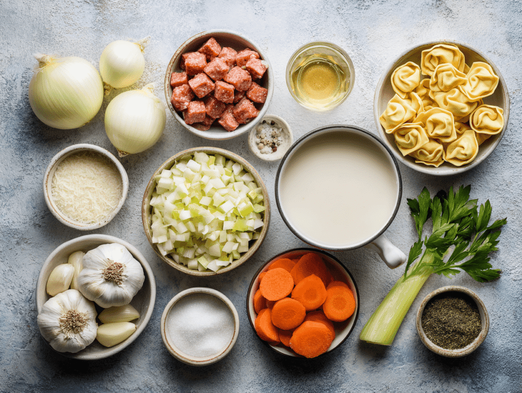 slow cooker tortellini soup ingredients