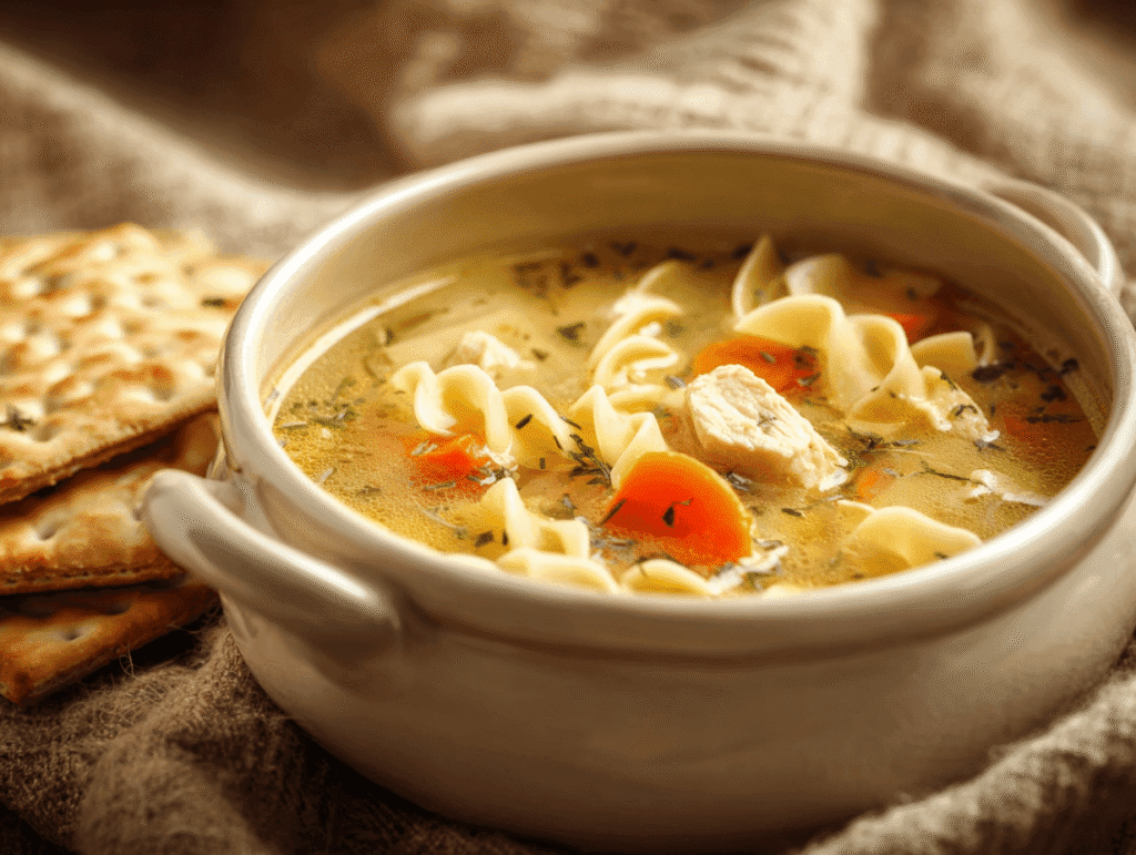 what to serve with chicken noodle soup