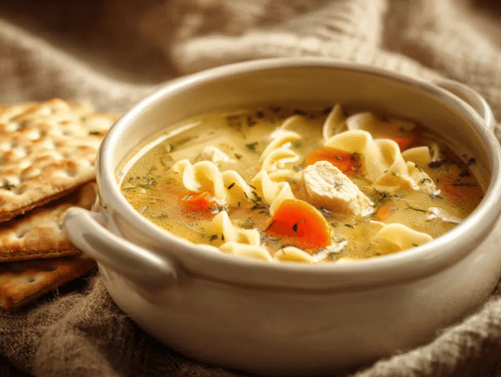 what to serve with chicken noodle soup