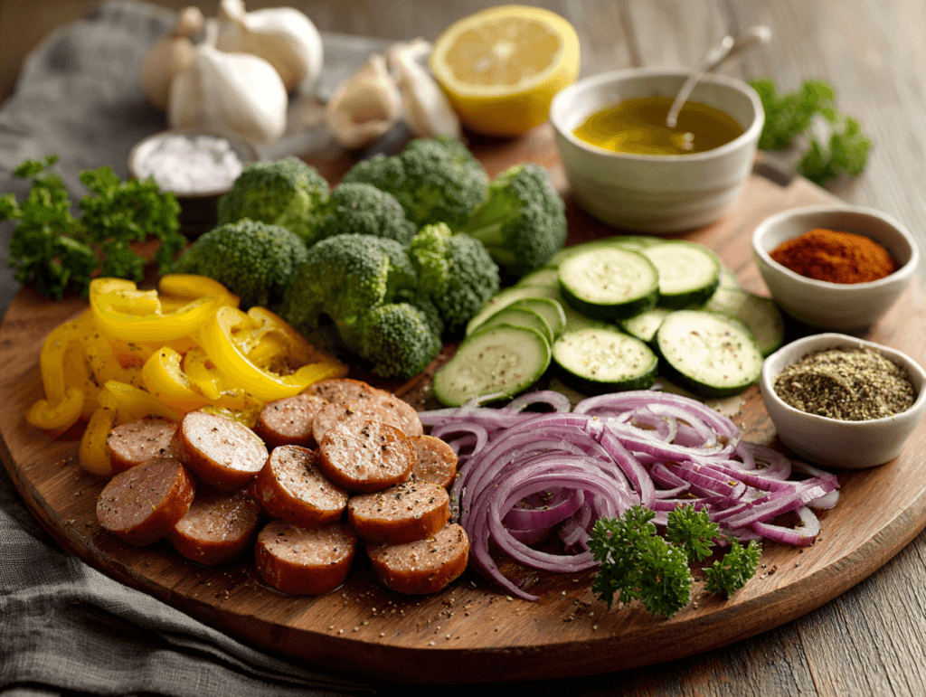 Chicken Sausage Veggie Skillet: Fast, Satisfying One-Pan Dinner 2 Ingredients for Chicken Sausage Veggie Skillet