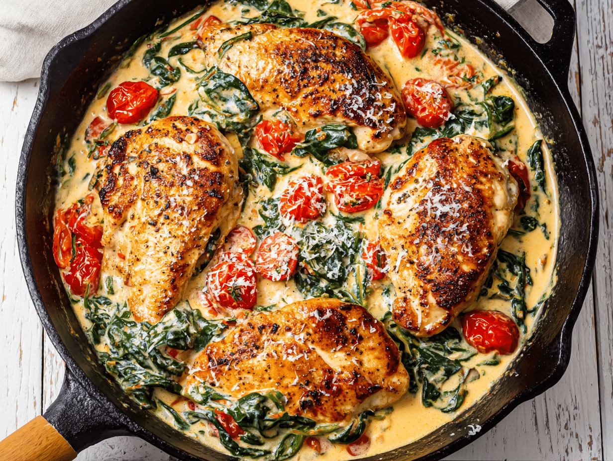Creamy Tuscan Chicken Skillet Bold Flavor In 1 Pan Fast Easy 