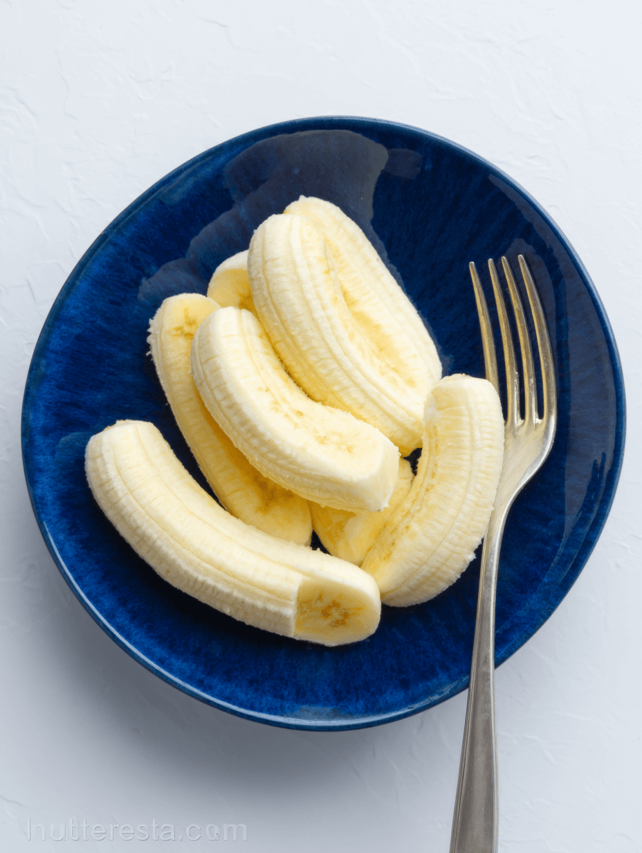 peeled ripe bananas for chocolate chip banana bread recipe