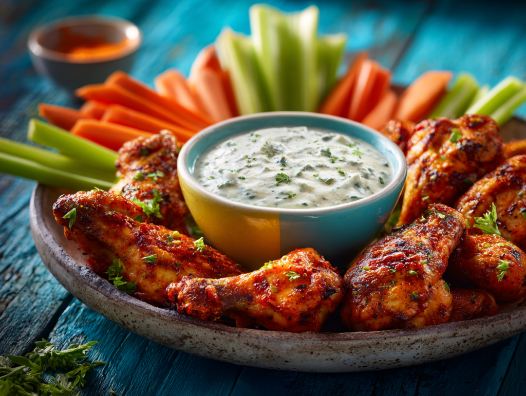 Best Creamy Blue Cheese Dressing (Easy Homemade) 3 creamy blue cheese dressing served with wings