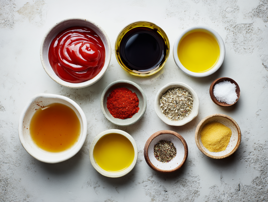 ingredients for French dressing recipe