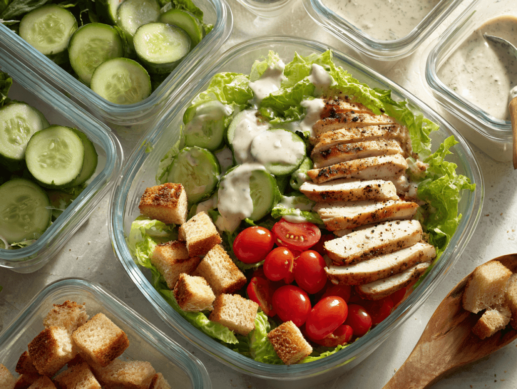 No-Oil Caesar Dressing Recipe (Creamy, Healthy, Easy) 3 No-Oil Caesar Dressing served in a bowl meal