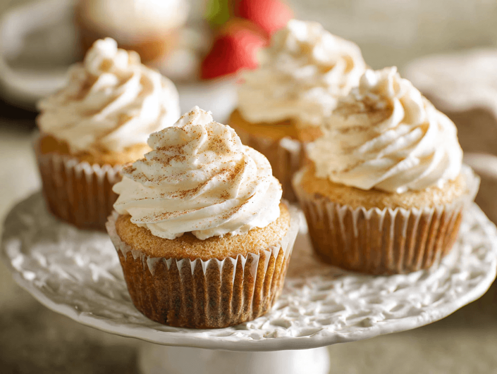 Tres leches cupcakes with cream cheese frosting