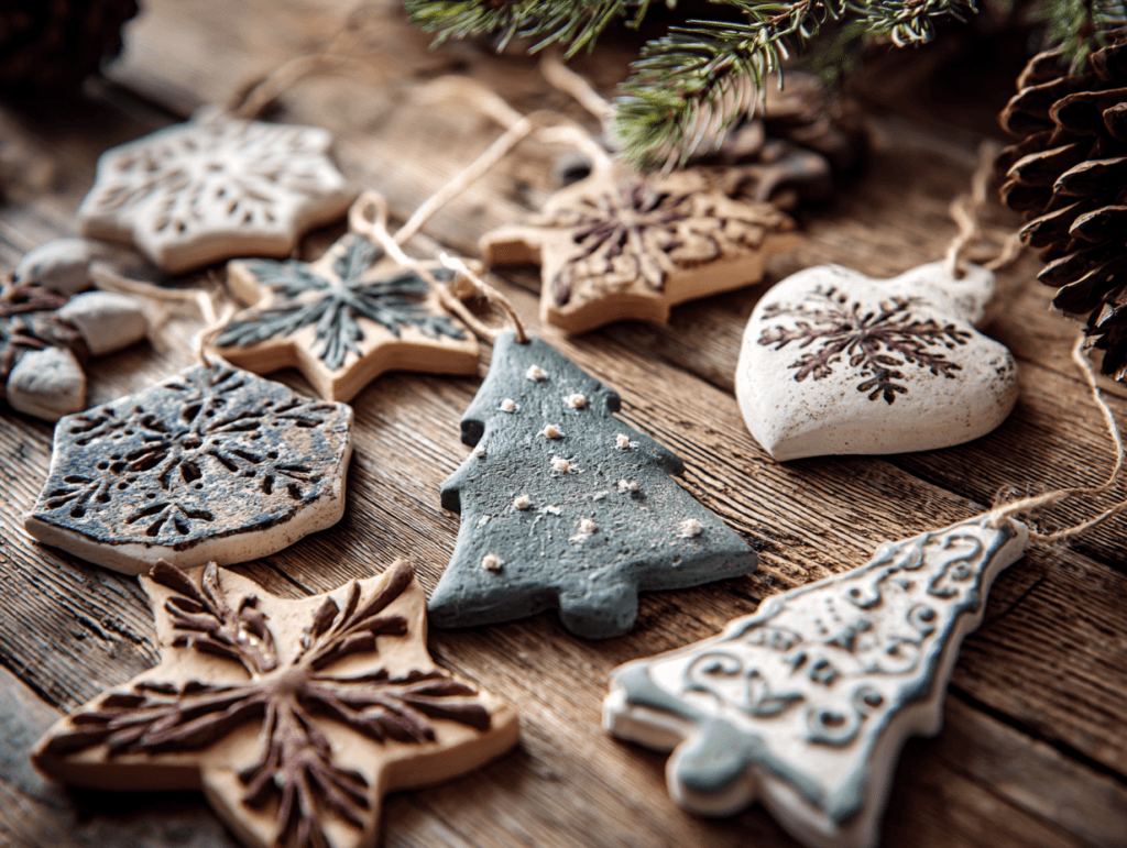 salt dough ornament recipe finished ornaments
