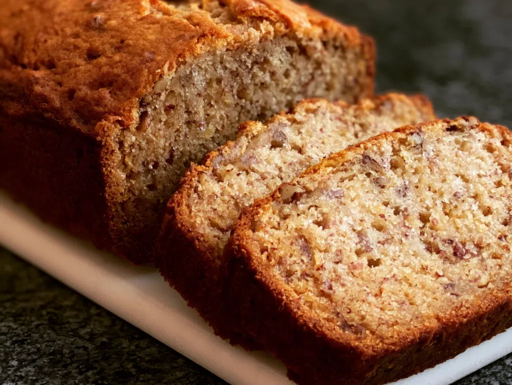 banana bread recipe with oil sliced homemade loaf
